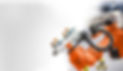 Orangener Roboterarm, Automatisierung und Industrie, E.GRUPPE, industrielle Produktion im Hintergrund.