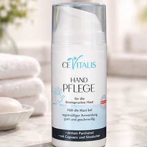 Cevitalis Handcreme – 100 ml.
Für geschmeidige, gepflegte Hände