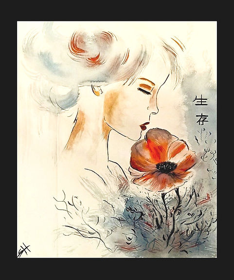 aquarelle femme
