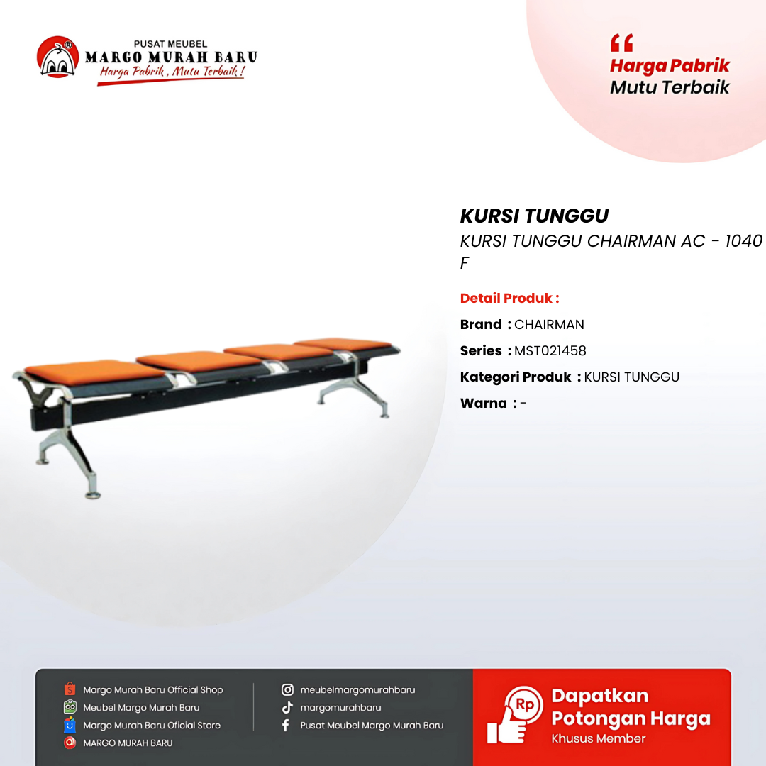 KURSI TUNGGU CHAIRMAN AC - 1040 F