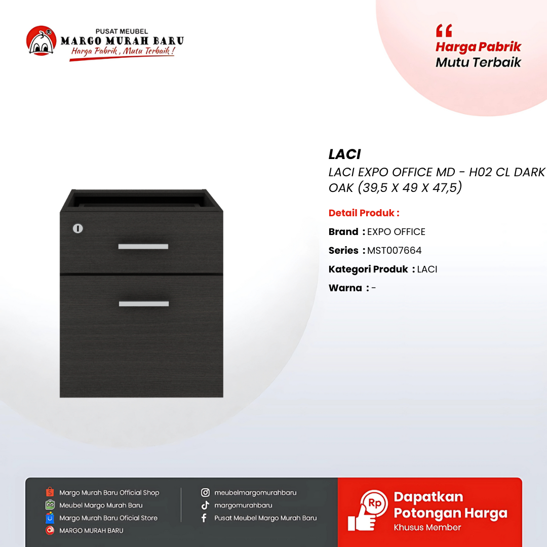 LACI EXPO OFFICE MD - H02 CL DARK OAK