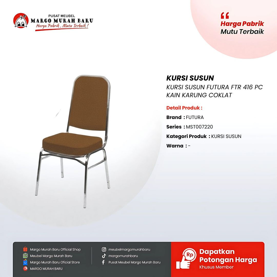 KURSI SUSUN FUTURA FTR 416 PC KAIN KARUNG