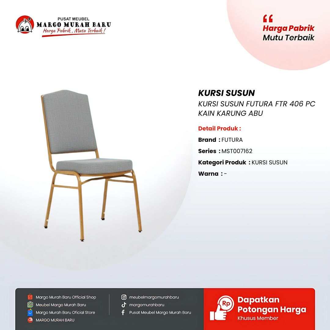 KURSI SUSUN FUTURA FTR 406 PC KAIN KARUNG
