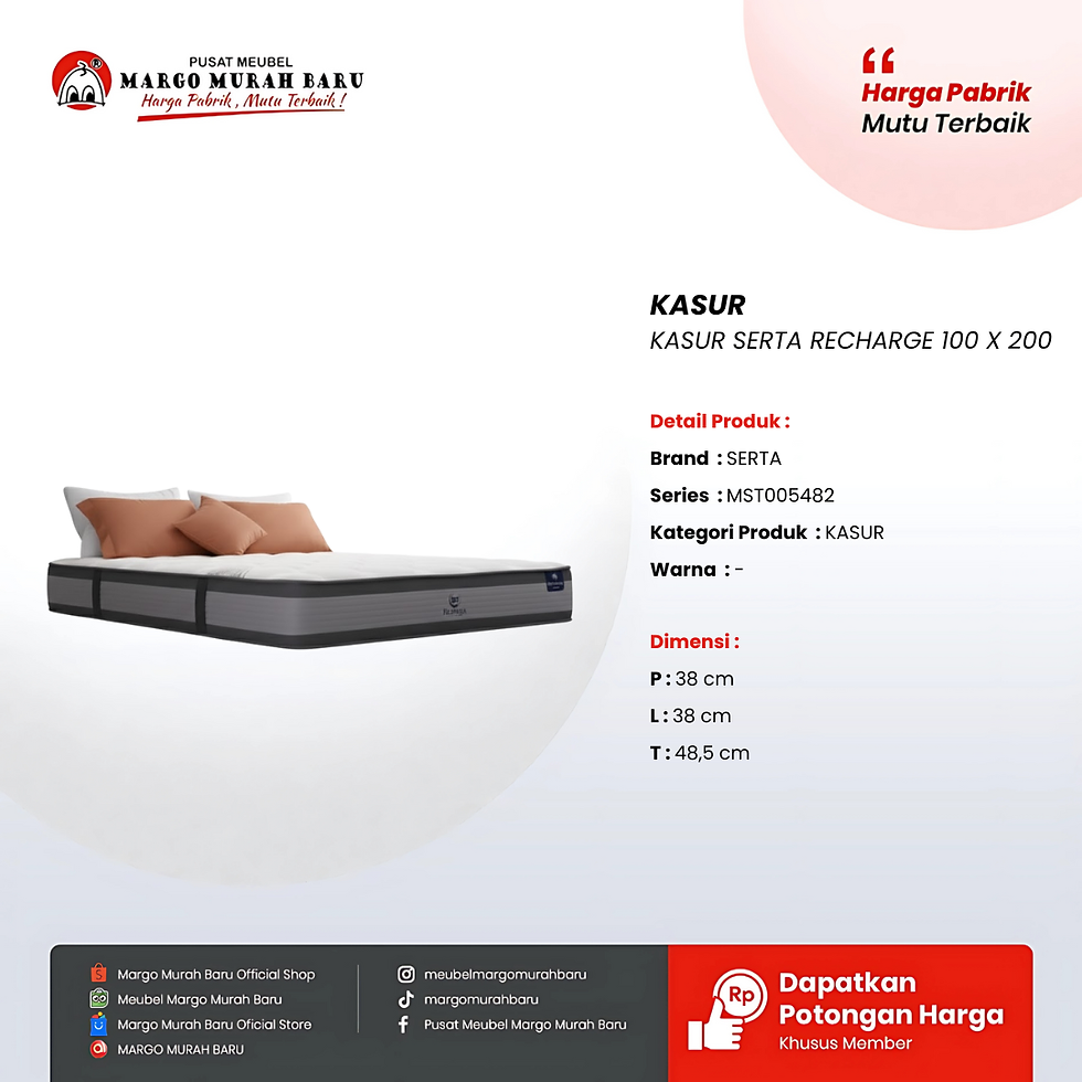 KASUR SERTA RECHARGE