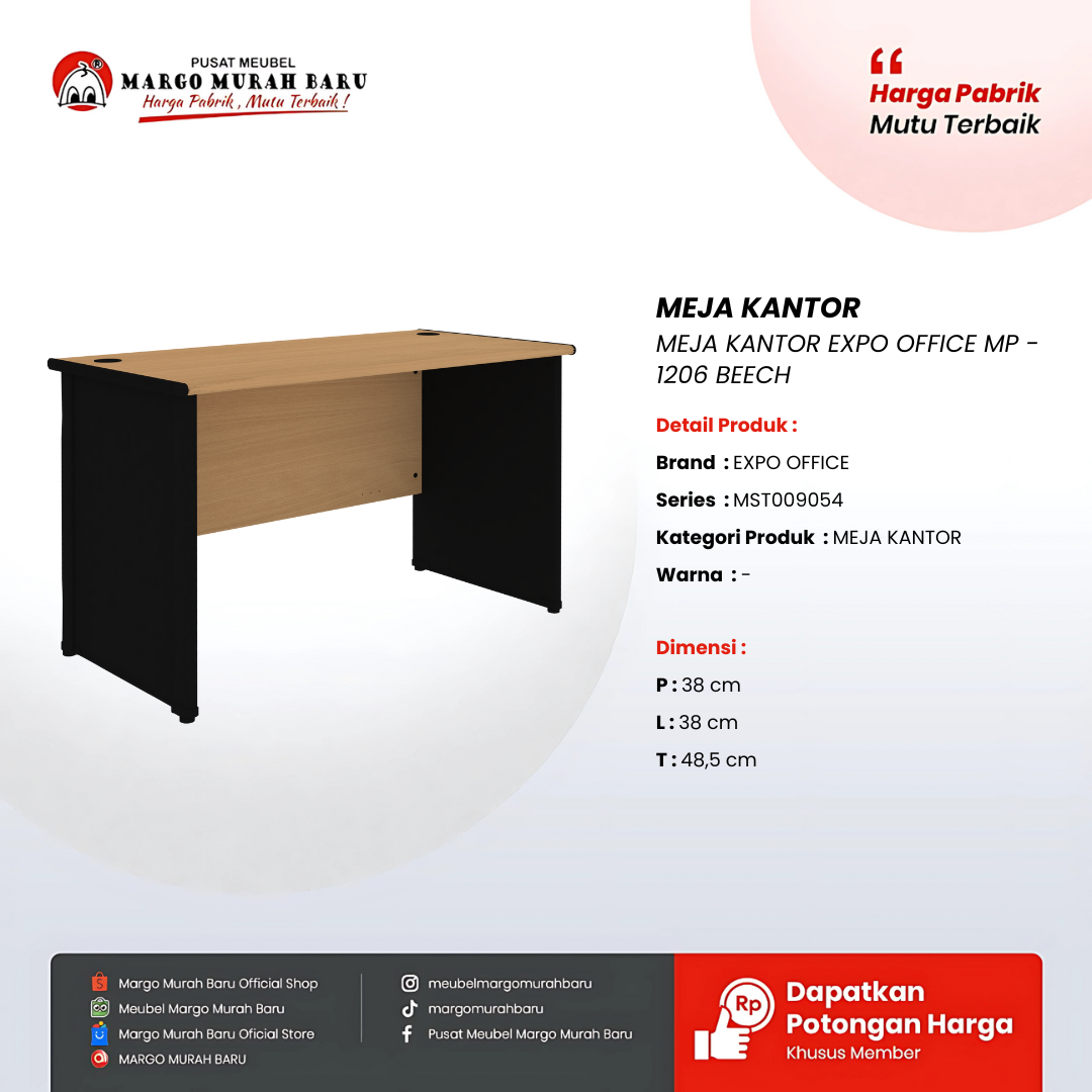 MEJA KANTOR EXPO OFFICE MP - 1206