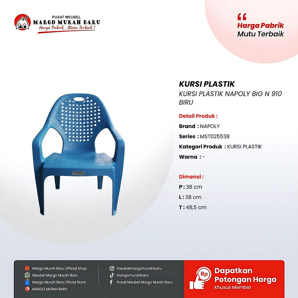KURSI PLASTIK NAPOLY BIG N 910/932 PB