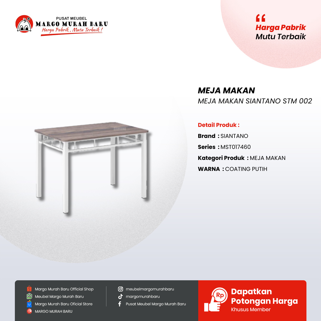 MEJA MAKAN SIANTANO STM 002