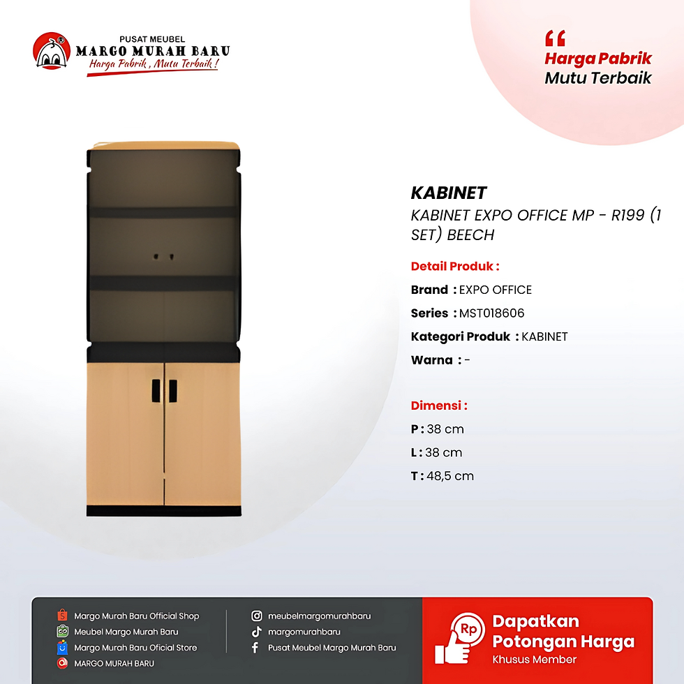 KABINET EXPO OFFICE MP - R199 (1 SET) BEECH