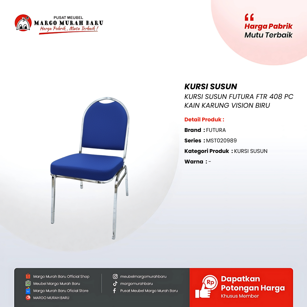 KURSI SUSUN FUTURA FTR 408 RE PC KAIN KARUNG