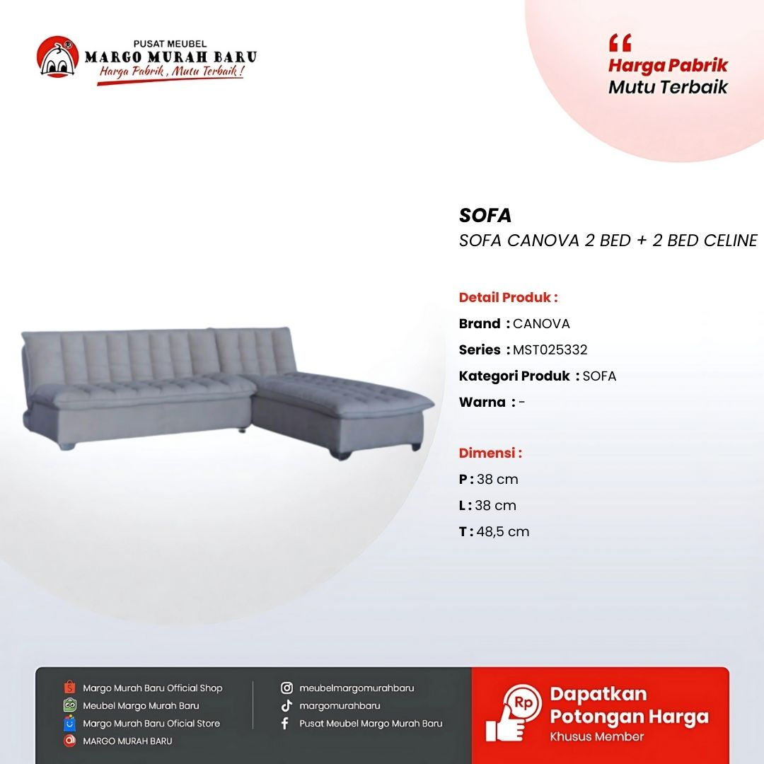 SOFA CANOVA 2 BED + 2 BED CELINE