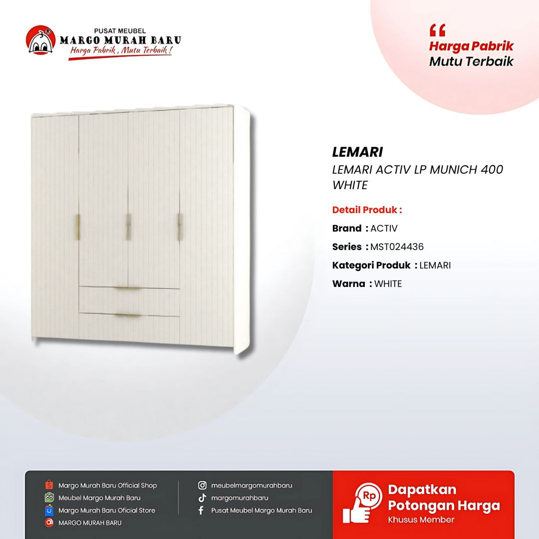 LEMARI ACTIV LP MUNICH 400 WHITE