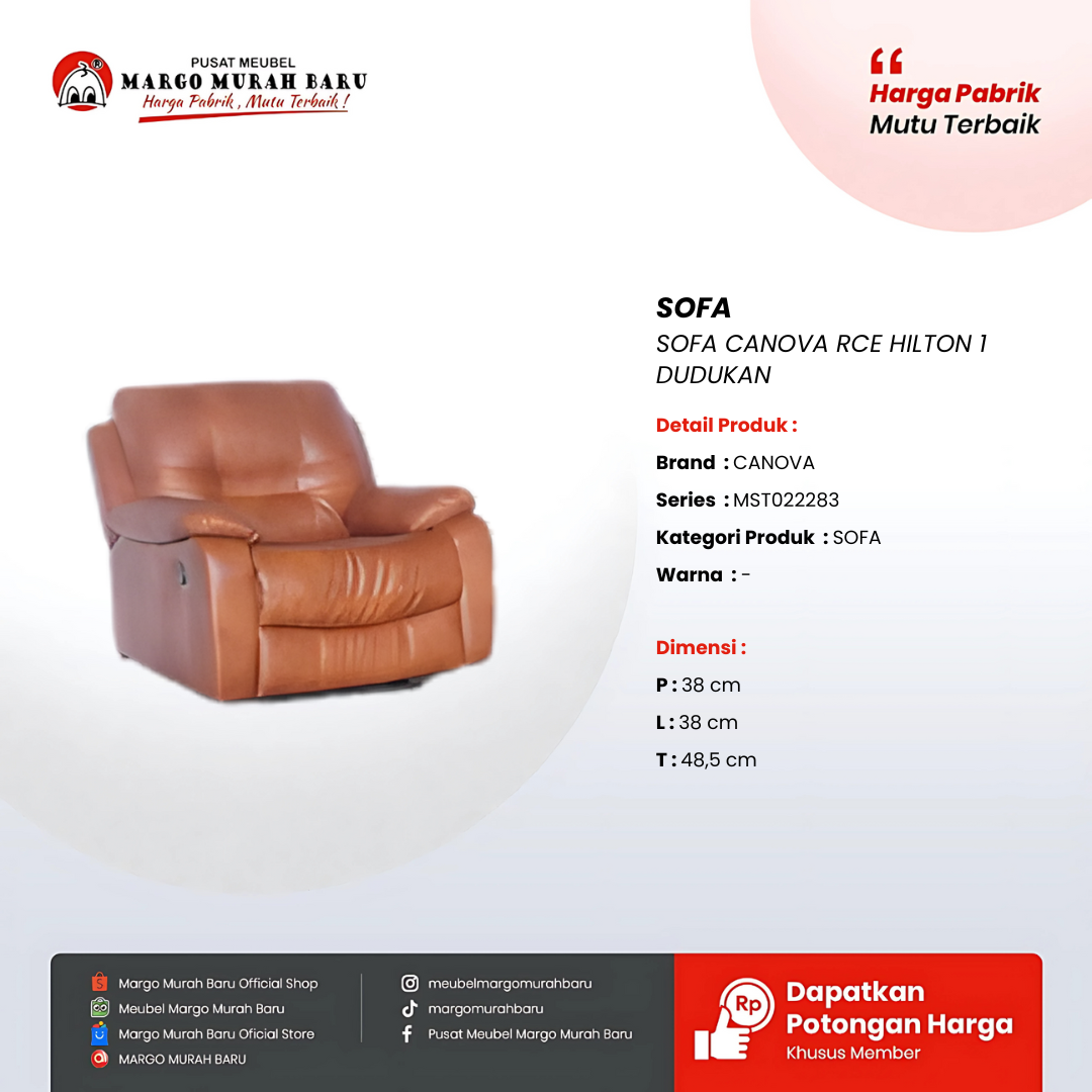 SOFA CANOVA RCE HILTON 1 DUDUKAN