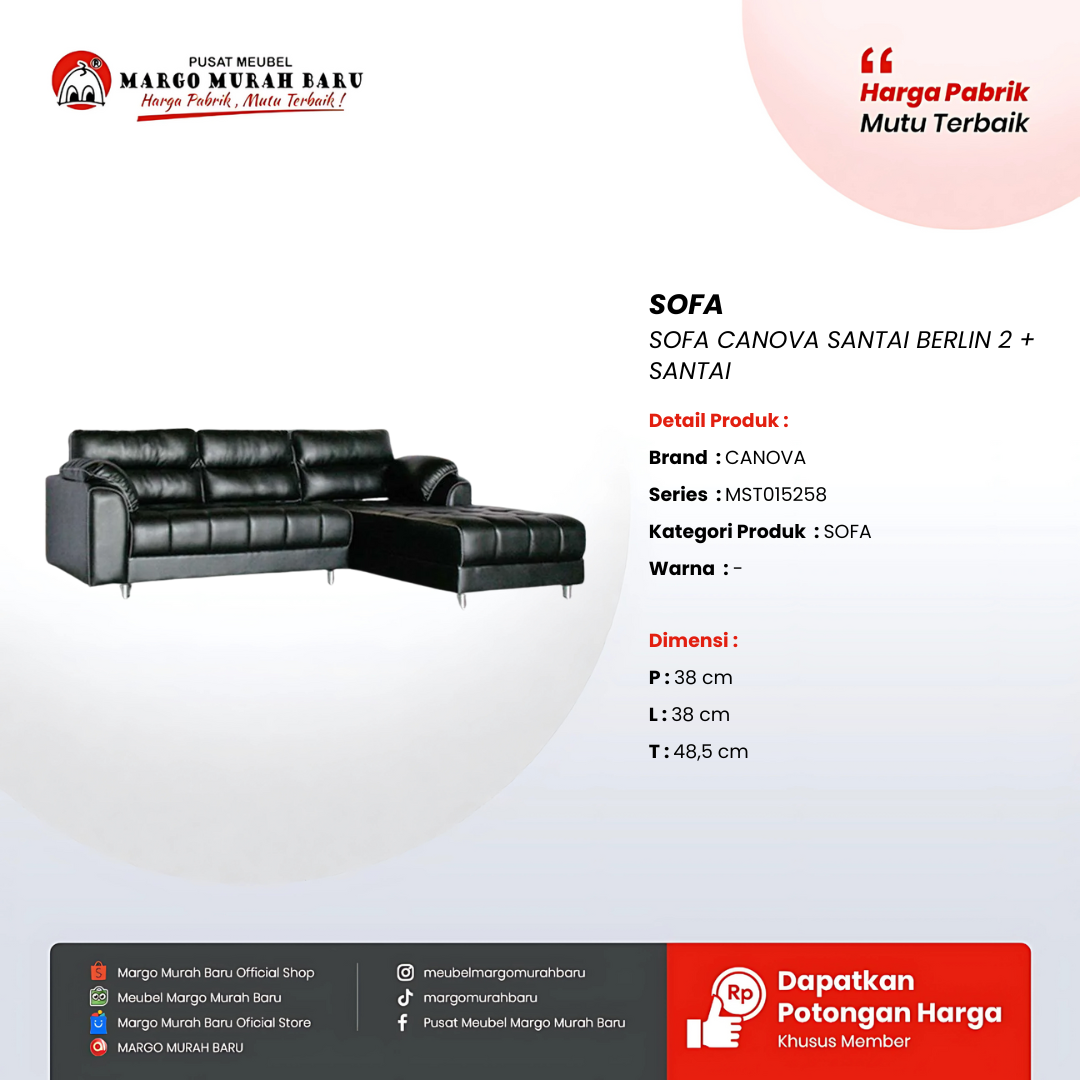 SOFA CANOVA SANTAI BERLIN 2 + SANTAI