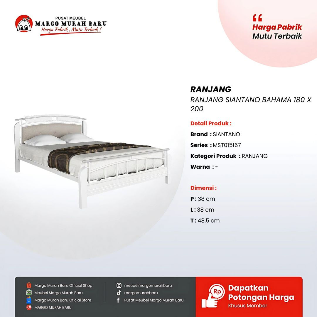 RANJANG SIANTANO BAHAMA 180 X 200