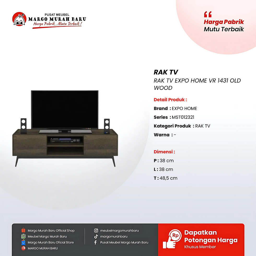 RAK TV EXPO HOME VR 1431 OLD WOOD