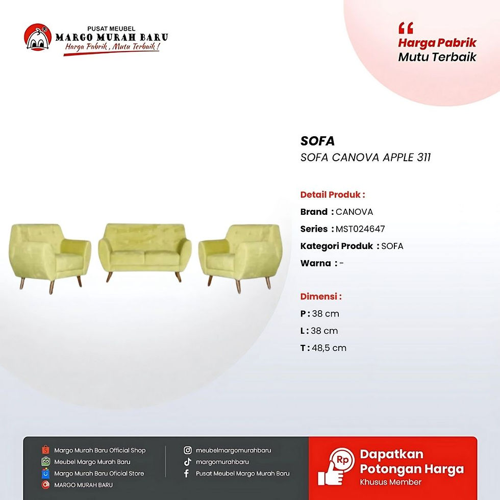 SOFA CANOVA APPLE 311