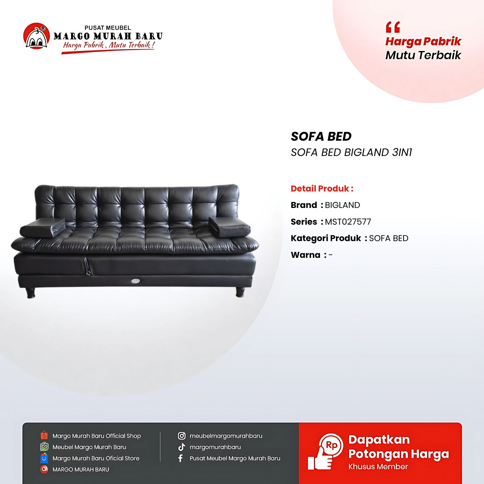 SOFA BED BIGLAND 3IN1