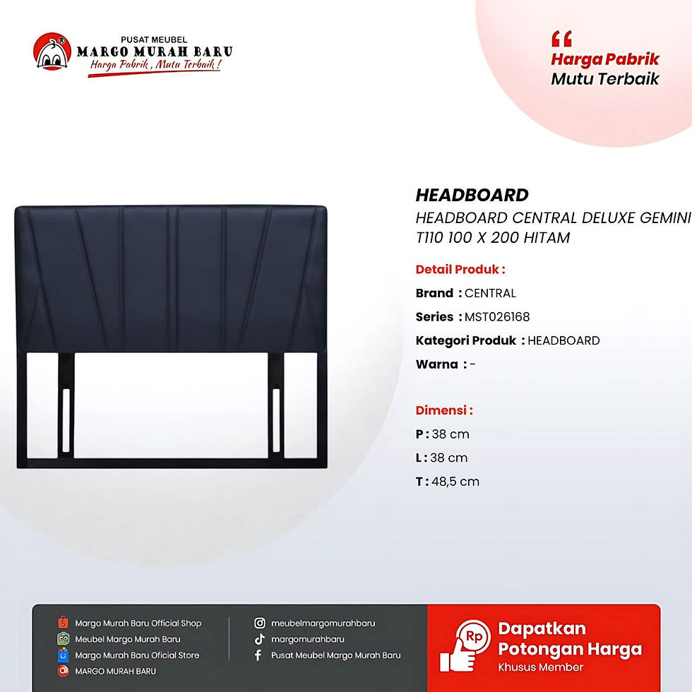 HEADBOARD CENTRAL DELUXE GEMINI T110