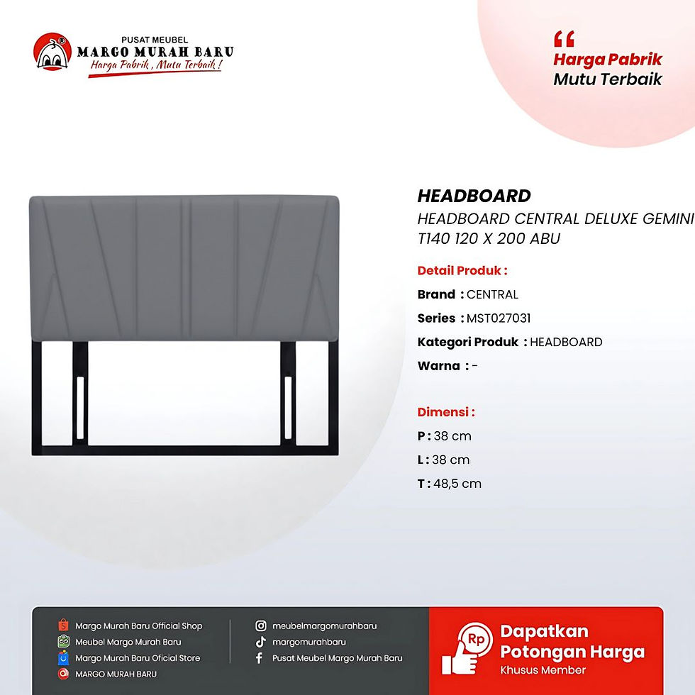 Thumbnail: HEADBOARD CENTRAL DELUXE GEMINI T140