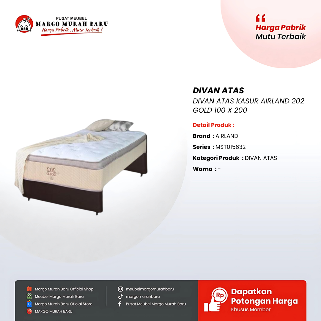 DIVAN ATAS KASUR AIRLAND 202 GOLD