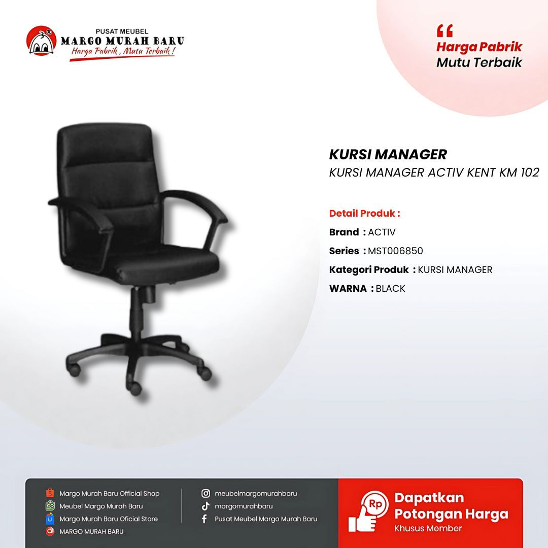 KURSI MANAGER ACTIV KENT KM 102