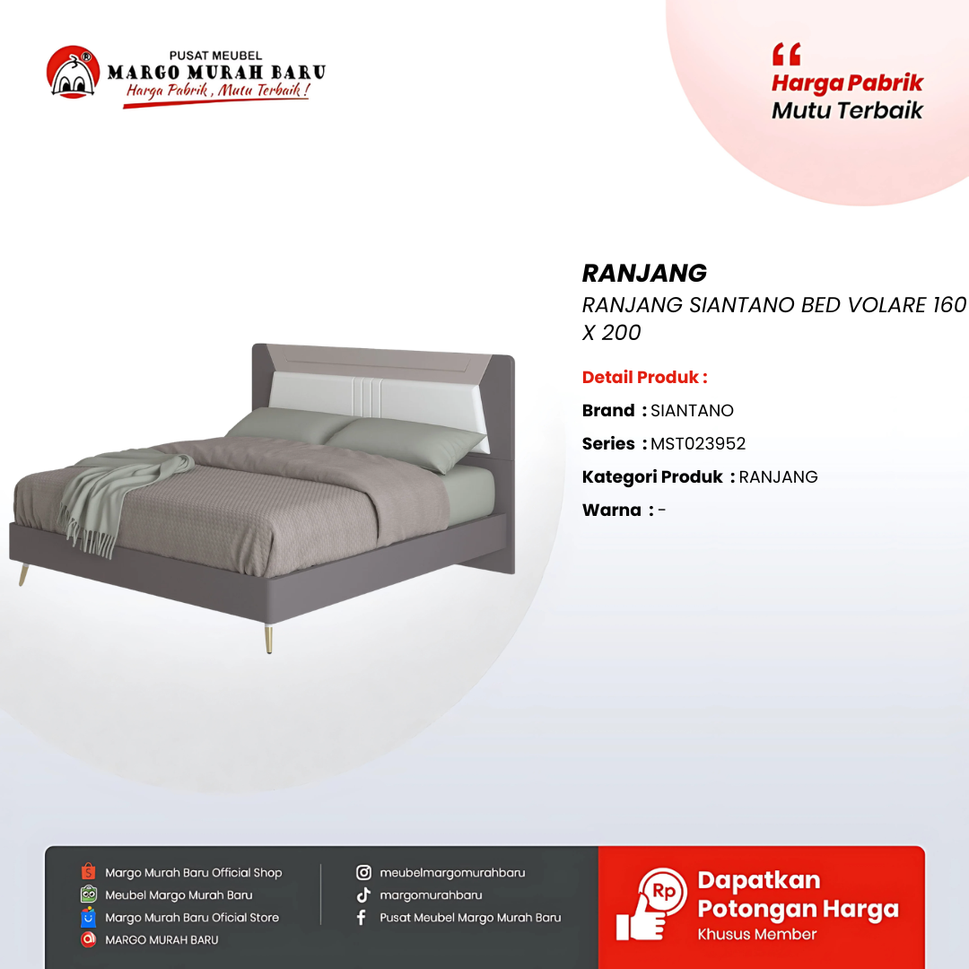 RANJANG SIANTANO BED VOLARE 180 X 200