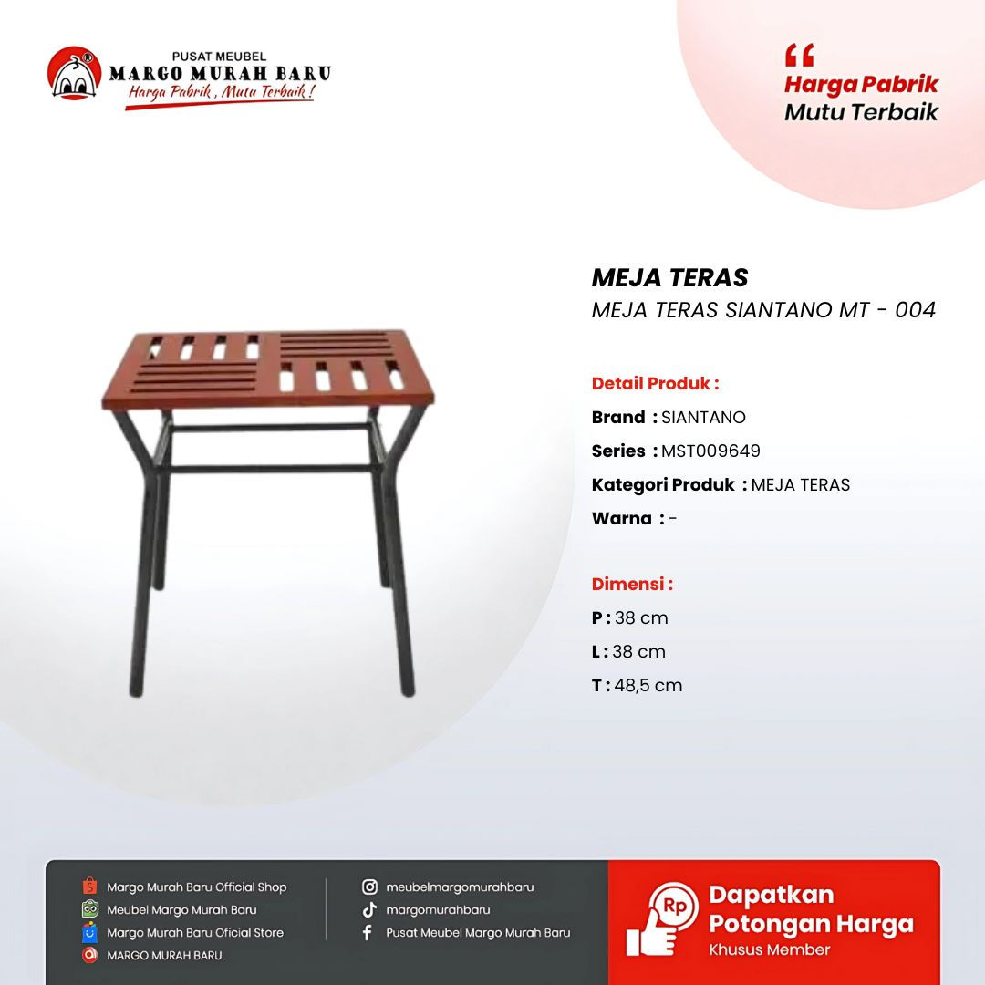 MEJA TERAS SIANTANO MT - 004