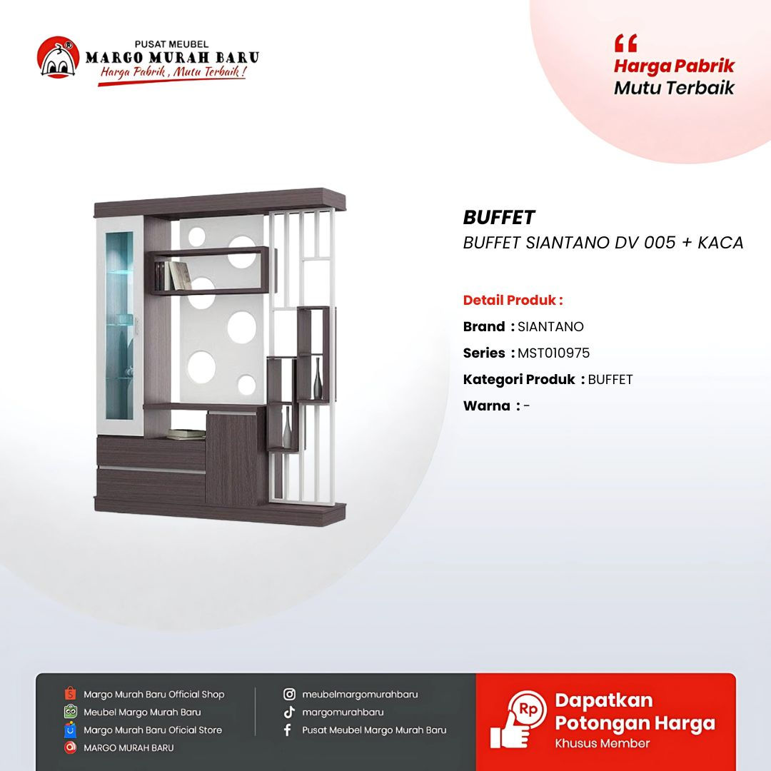 BUFFET SIANTANO DV 005 + KACA