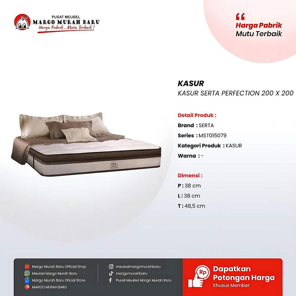 Thumbnail: KASUR SERTA PERFECTION 160 X 200