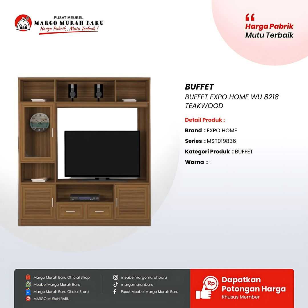 BUFFET EXPO HOME WU 8218 TEAKWOOD