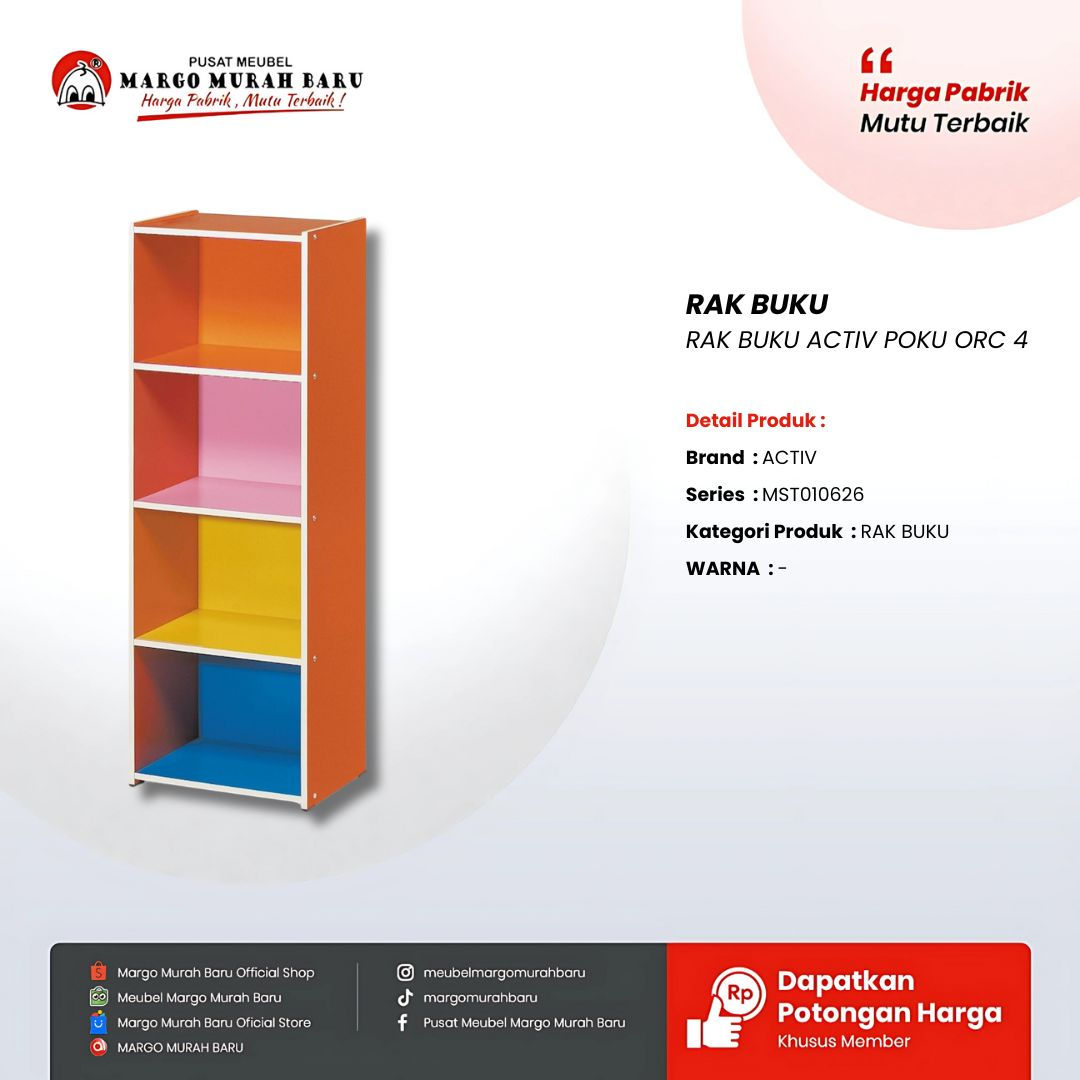RAK BUKU ACTIV POKU ORC 4