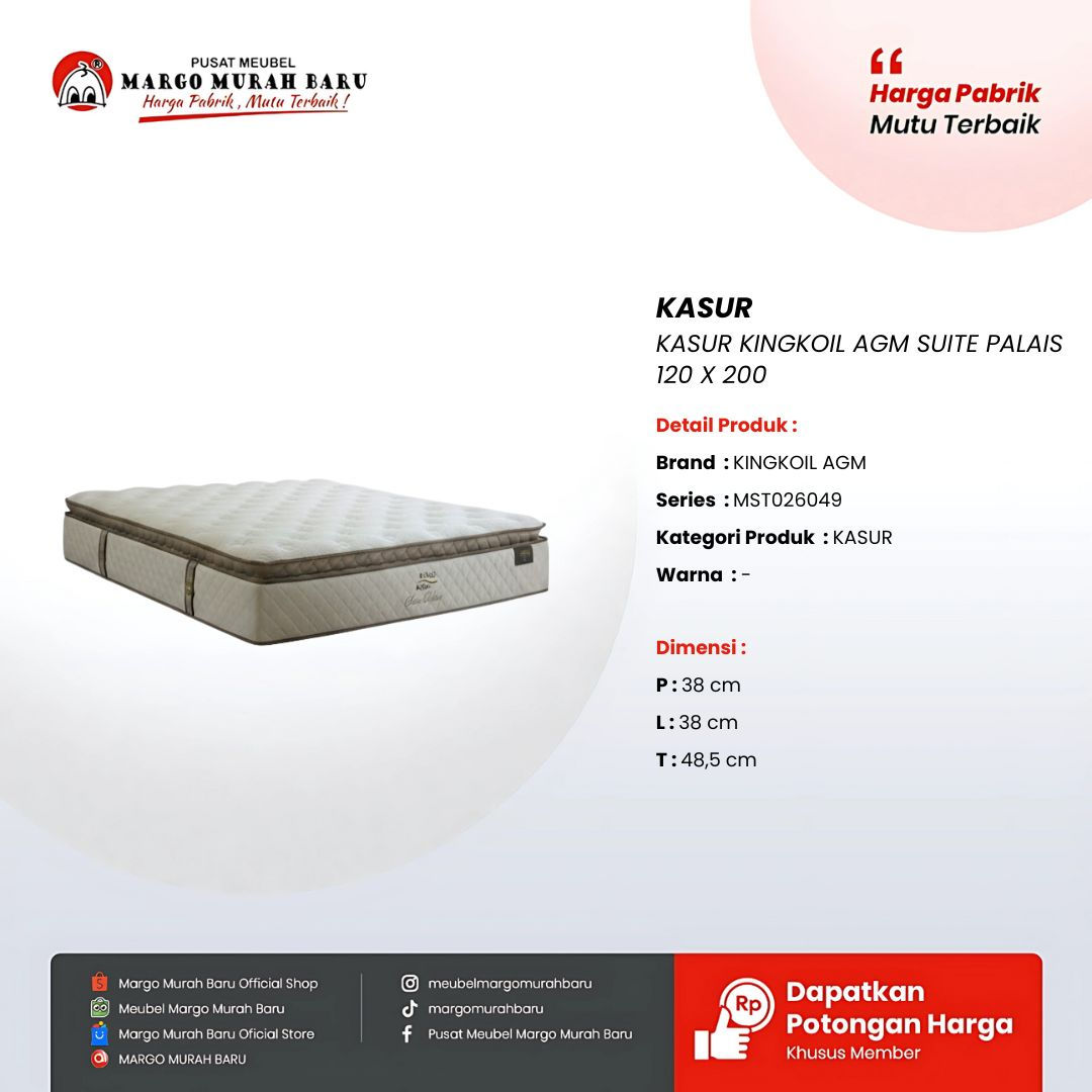 KASUR KINGKOIL AGM SUITE PALAIS