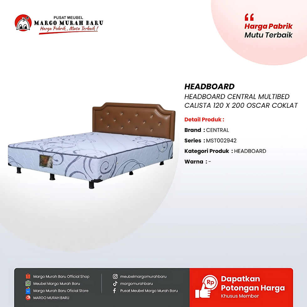 Thumbnail: HEADBOARD CENTRAL MULTIBED CALISTA