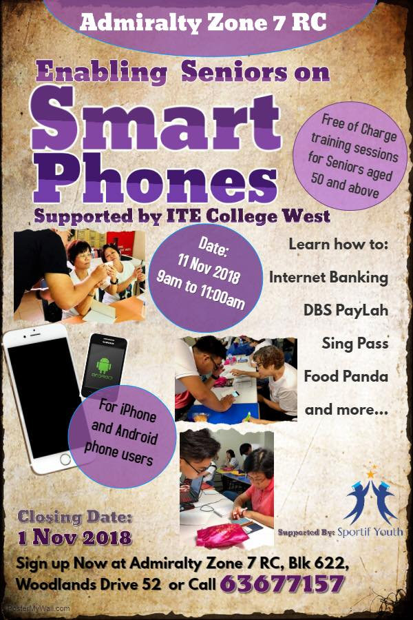 Helping Seniors to use smart phones