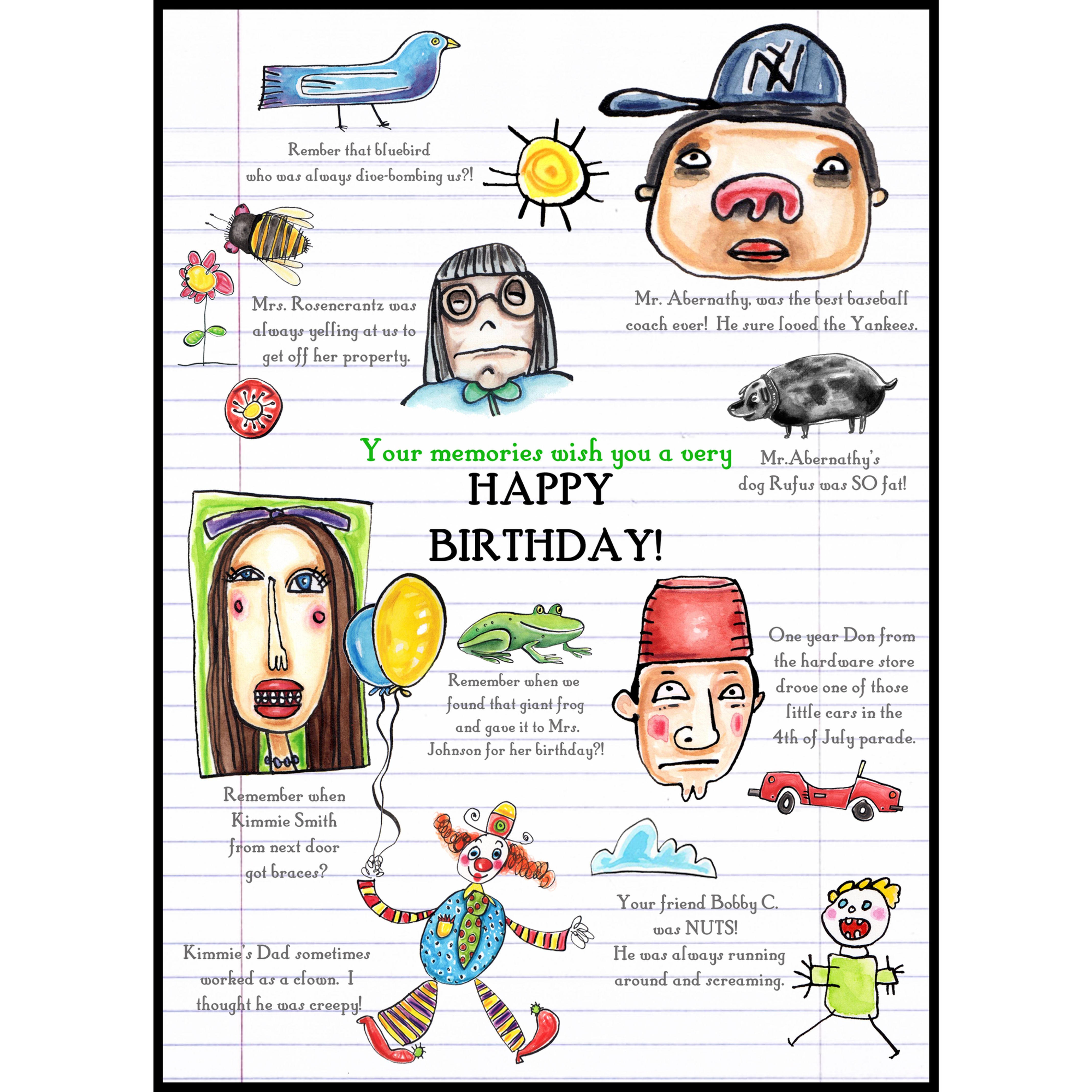 Your Memories Wish You A Very Happy Birthday! | Blank card