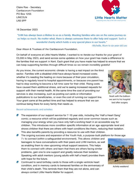 LITTLE HEARTS MATTER 2023 REPORT