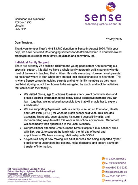 Great to get an update from SENSE!