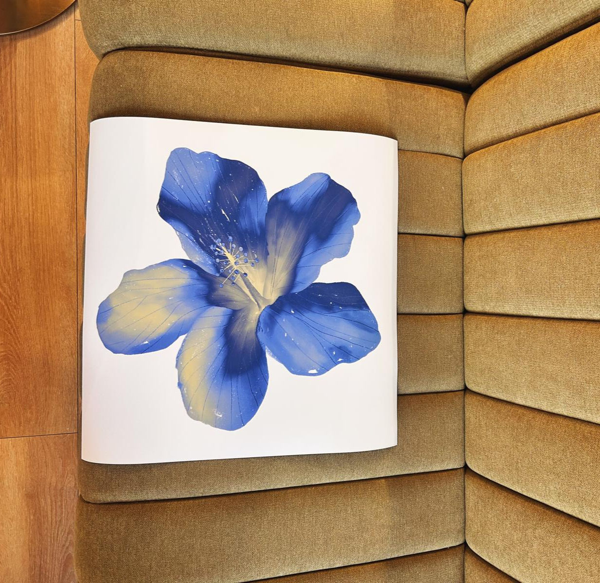 Print Flora Azul