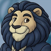 Nittany lion head with confident expression, used as Lion Rentals mascot