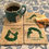 Thumbnail: Set of Four YogaCoaster - Green