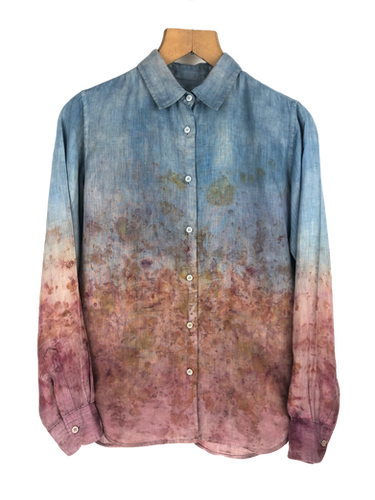 ★★ ★★ Asian Fit Pigment Dye Linen Shirt T12 MW37540_TOL_FNT