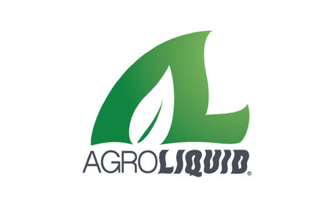 AGROLIQUID logo with green leaf design