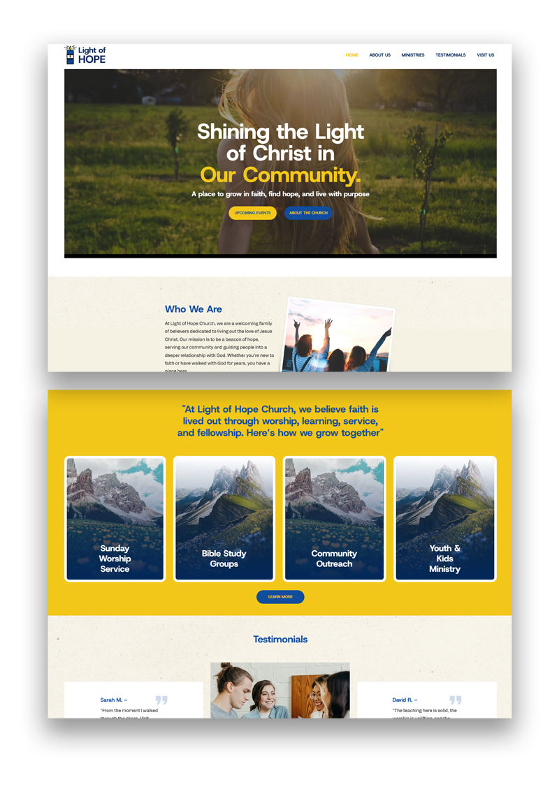 Church Wix website template