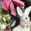 Thumbnail: Floral Easter Bunny Wreath, Nancy Brown Ribbon, Spring Door Decor