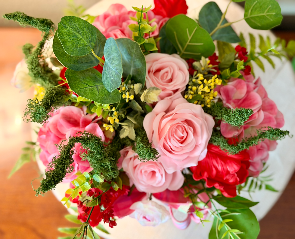 Thumbnail: Handmade Hydrangea Mini Floral Arrangement