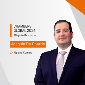 Joaquín De Obarrio recognised in the Chambers Global 2026.