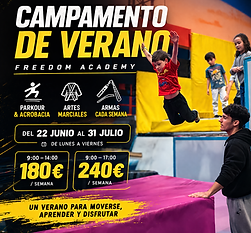 Campamento de Verano Parkour y Tricking | Alcorcon | Alcobendas  Freedom Academy