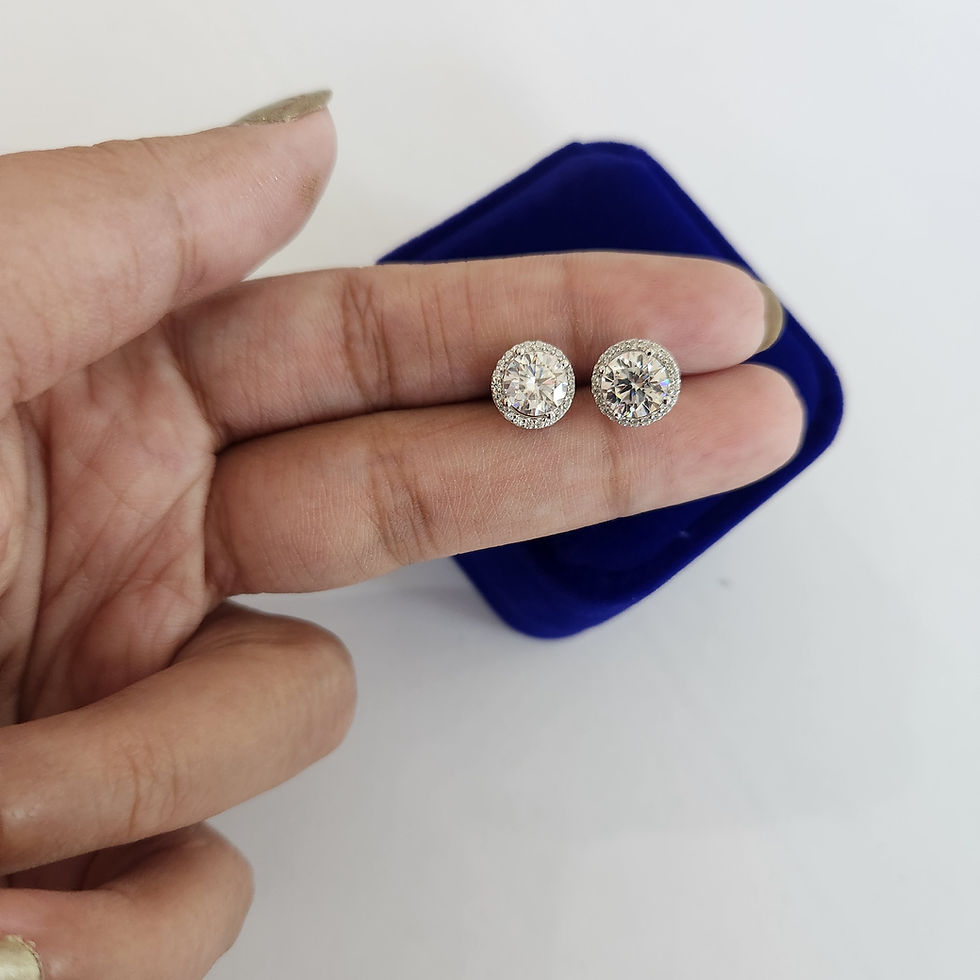 Thumbnail: Dazzling Moissanite Studs