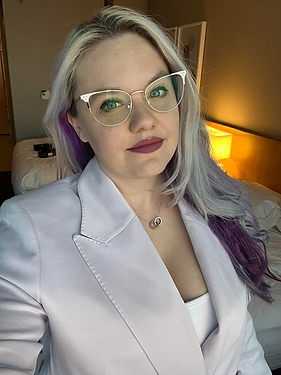 Lauren Steinmeyer with glasses