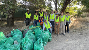 Creek cleanup team